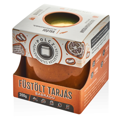 Füstölt tarjás babragu