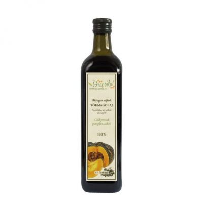 Hidegen sajtolt Tökmagolaj (héj nélkül sajtolt) 750ml